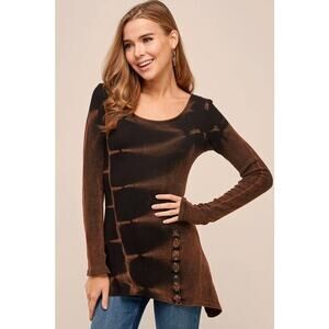 Urban X Brown Waffle Two Tone Thermal Top Large